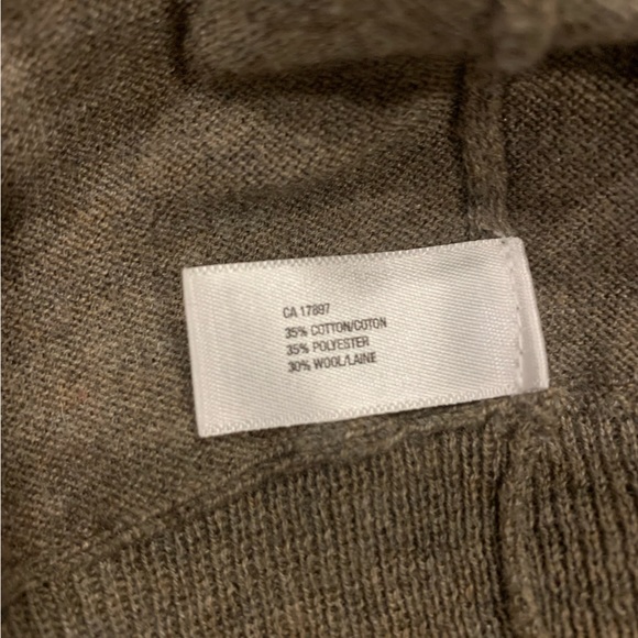 Cotton-Poly-Wool V-neck Sweater - Picture 4 of 5